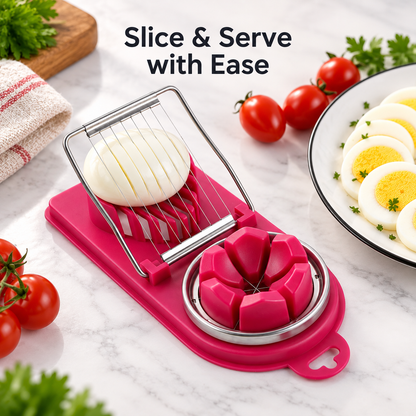 Stainless Steel Egg Slicer – Multifunctional Egg Cutter
