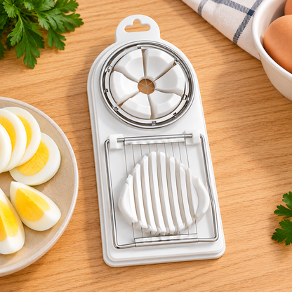 Stainless Steel Egg Slicer – Multifunctional Egg Cutter