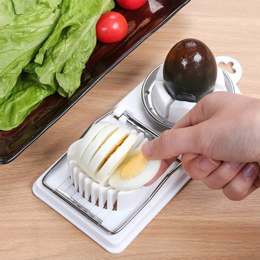 Stainless Steel Egg Slicer – Multifunctional Egg Cutter