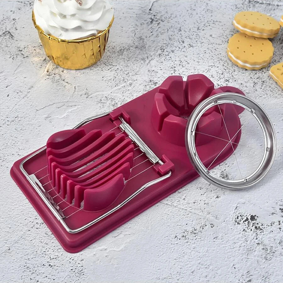 Stainless Steel Egg Slicer – Multifunctional Egg Cutter
